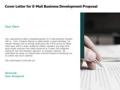 Cover Letter For E Mail Business Development Proposal Agenda Ppt Powerpoint Presentation Model Introduction