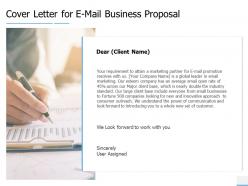 Cover letter for e mail business proposal agenda ppt powerpoint portfolio