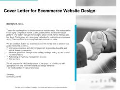 Cover letter for ecommerce website design ppt powerpoint presentation