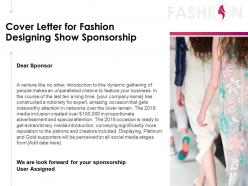 Cover letter for fashion designing show sponsorship powerpoint presentation gallery