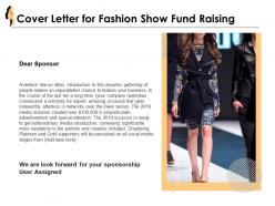 Cover letter for fashion show fund raising ppt powerpoint presentation
