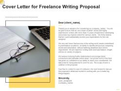 Cover letter for freelance writing proposal ppt powerpoint presentation gallery deck