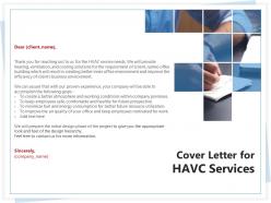 Cover letter for havc services ppt powerpoint presentation model graphics