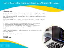 Cover letter for high end graphics gaming proposal ppt outline