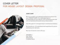 Cover letter for house layout design proposal ppt layouts inspiration