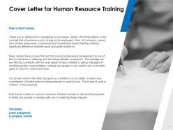 Cover letter for human resource training c1077 ppt powerpoint presentation file