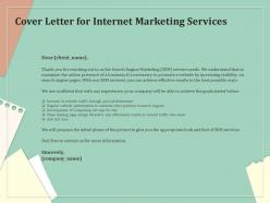 Cover letter for internet marketing services ppt powerpoint presentation gallery styles