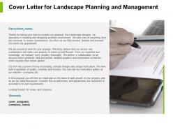Cover letter for landscape planning and management powerpoint presentation file