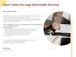 Cover letter for logo style guide services ppt powerpoint presentation gallery layouts