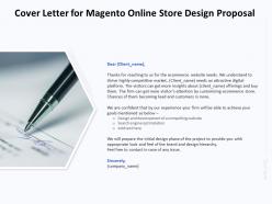 Cover letter for magento online store design proposal ppt powerpoint structure