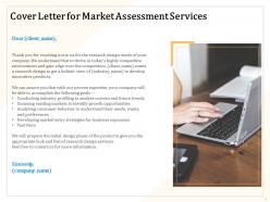 Cover letter for market assessment services ppt powerpoint presentation icon summary