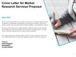 Cover letter for market research services proposal ppt powerpoint presentation infographics graphics