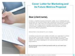 Cover Letter For Marketing And Its Future Metrics Proposal Ppt Examples
