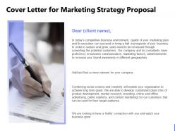 Cover letter for marketing strategy proposal ppt powerpoint presentation introduction