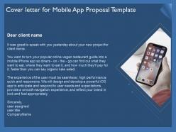 Cover Letter For Mobile App Proposal Template Ppt Example Topics