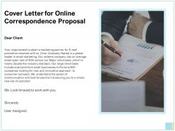 Cover letter for online correspondence proposal ppt inspiration