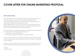 Cover letter for online marketing proposal ppt presentation infographics tips