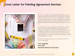 Cover letter for painting agreement services ppt powerpoint presentation gallery layout ideas