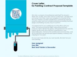 Cover letter for painting contract proposal template ppt powerpoint model styles