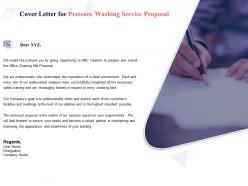 Cover letter for pressure washing service proposal ppt powerpoint presentation gallery slide portrait
