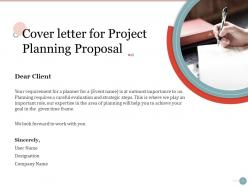 Cover letter for project planning proposal ppt powerpoint presentation guidelines