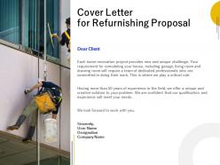 Cover letter for refurnishing proposal ppt powerpoint presentation