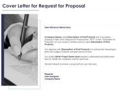 Cover letter for request for proposal ppt icon background designs