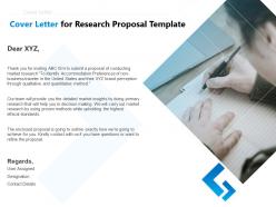 Cover letter for research proposal template ppt powerpoint presentation model graphics