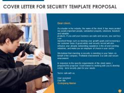 Cover letter for security template proposal ppt powerpoint presentation portfolio example file