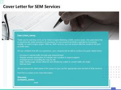 Cover letter for sem services ppt powerpoint presentation professional inspiration