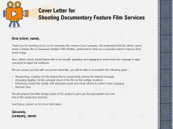 Cover Letter For Shooting Documentary Feature Film Services Researching Ppt Powerpoint Presentation Layout