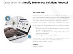Cover letter for shopify ecommerce solutions proposal ppt powerpoint presentation picture