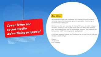 Cover Letter For Social Media Advertising Proposal
