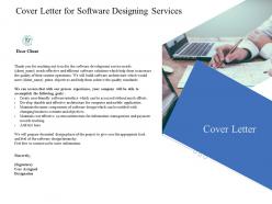 Cover letter for software designing services ppt powerpoint presentation gallery visuals
