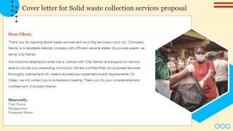 Cover Letter For Solid Waste Collection Services Proposal Solid Waste Collection Services Proposal