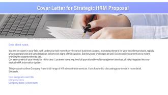 Cover letter for strategic hrm proposal ppt powerpoint presentation icon skills