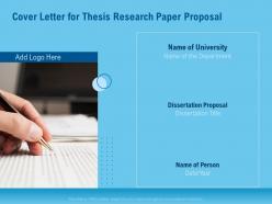 Cover letter for thesis research paper proposal department ppt file design