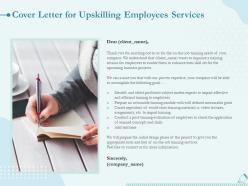 Cover letter for upskilling employees services ppt powerpoint presentation gallery