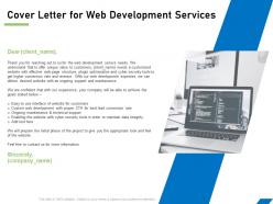 Cover letter for web development services ppt powerpoint presentation gallery