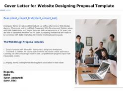 Cover letter for website designing proposal template ppt powerpoint show styles
