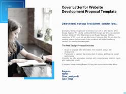 Cover Letter For Website Development Proposal Template Ppt Powerpoint Presentation Infographic