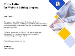 Cover letter for website editing proposal ppt powerpoint presentation professional