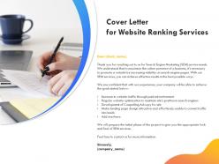 Cover letter for website ranking services ppt powerpoint presentation gallery grid