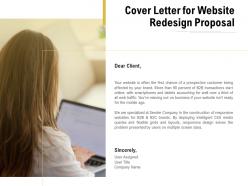 Cover letter for website redesign proposal ppt powerpoint presentation styles images