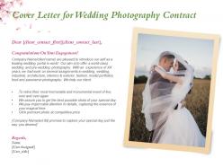 Cover letter for wedding photography contract ppt powerpoint presentation templates
