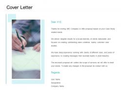 Cover letter management ppt powerpoint presentation template slides