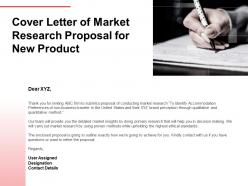 Cover Letter Of Market Research Proposal For New Product Ppt Powerpoint Presentation Summary