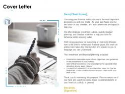 Cover letter planning business ppt powerpoint presentation outline portrait