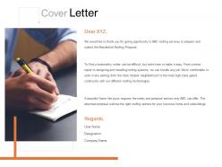Cover letter planning management c917 ppt powerpoint presentation good