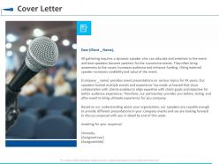 Cover letter ppt powerpoint presentation summary example introduction
